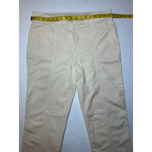 Chico’s Pants Women’s Size 2R US 12R Yellow Slim Ankle Secret Stretch Casual - Picture 4 of 8